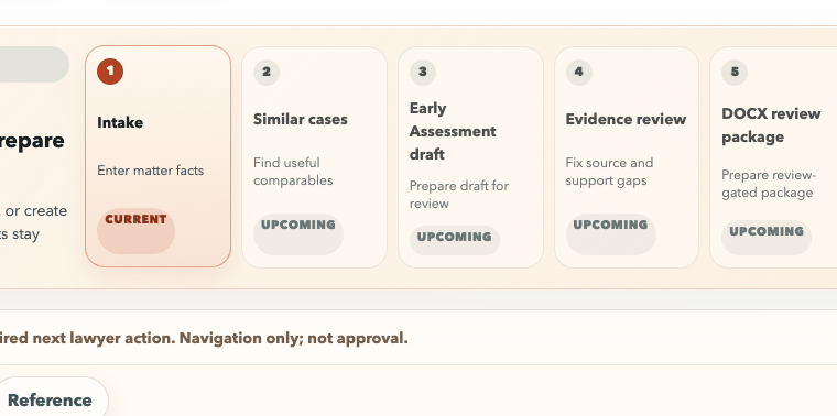 Review-gated DOCX package workflow preview